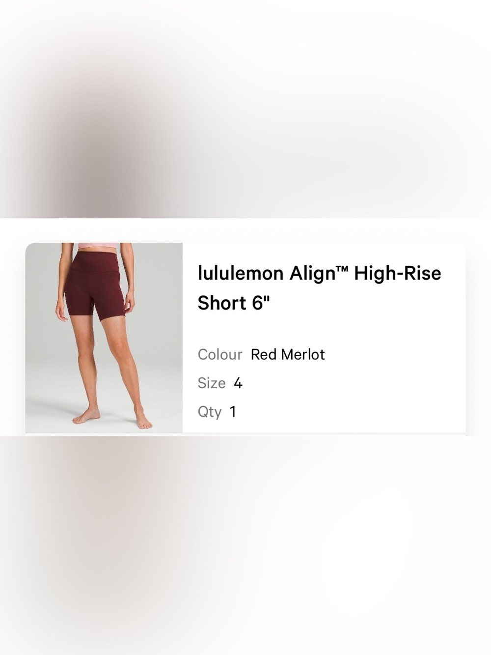 lululemon athletica Align™ 6" Shorts - Red Merlot